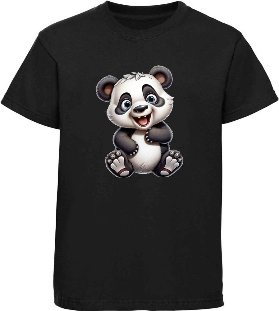 Kinder Wildtier T-Shirt Baby Panda Bär